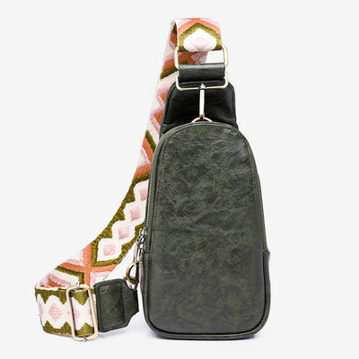 Sling Bag For Women Lightweight Wide Straps Leather Shopping Bag