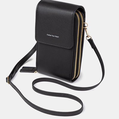 Multi-Compartment Phone Bag With Clear Window
