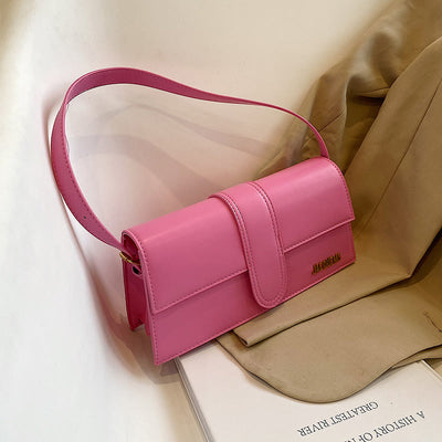 Shoulder Bag For Women Solid Color Square Elegant Dating Bag