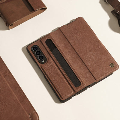 S-Pen Pocket Design Phone Case For Samsung Leather Protective Cover