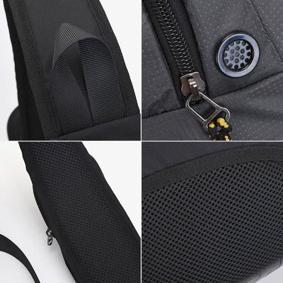 Waterproof Sling Bag Crossbody Backpack Casual Nylon Shoulder Bag Chest Bag