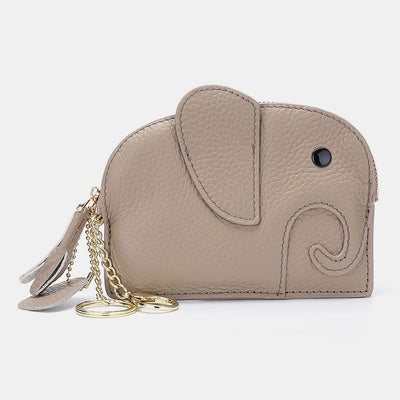 Cute Genuine Leather elephant coin bag Purse