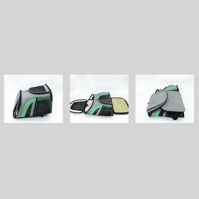 Pet Carrier Backpack with Pockets Plush Mat Leash for Puppies Cats