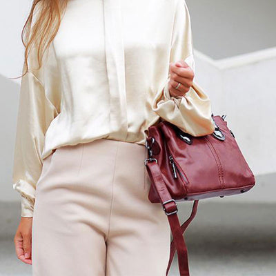 Classical Retro Multi-Pocket Handbag