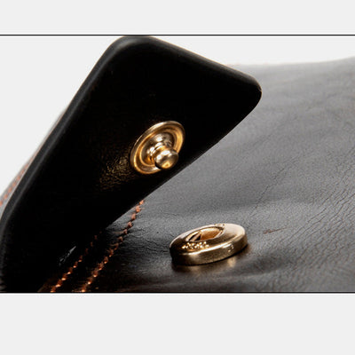 Large Capacity Genuine Leather Business Wallet