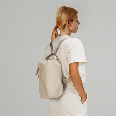 Small Backpack Sackpack for Sports Travel Convertible Canvas Shoulder Bag Handbag