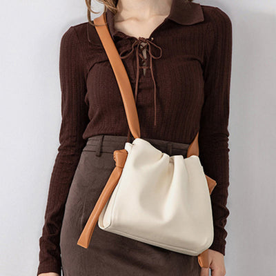 Elegant Crossbody Bag For Women Soft Leather Cloud Pattern Bag