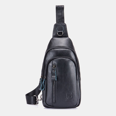 Genuine Leather Large Capacity Anti-theft Sling Bag