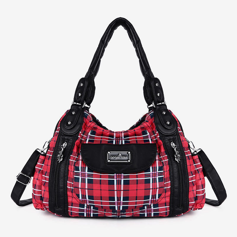 Leopard Pattern Handbag For Women Faux Leather Tote Satchel