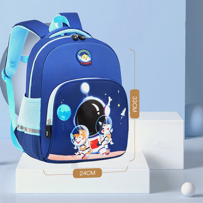 Backpack For Kids Cartoon Character Printing Lightweight Oxford Schoolbag