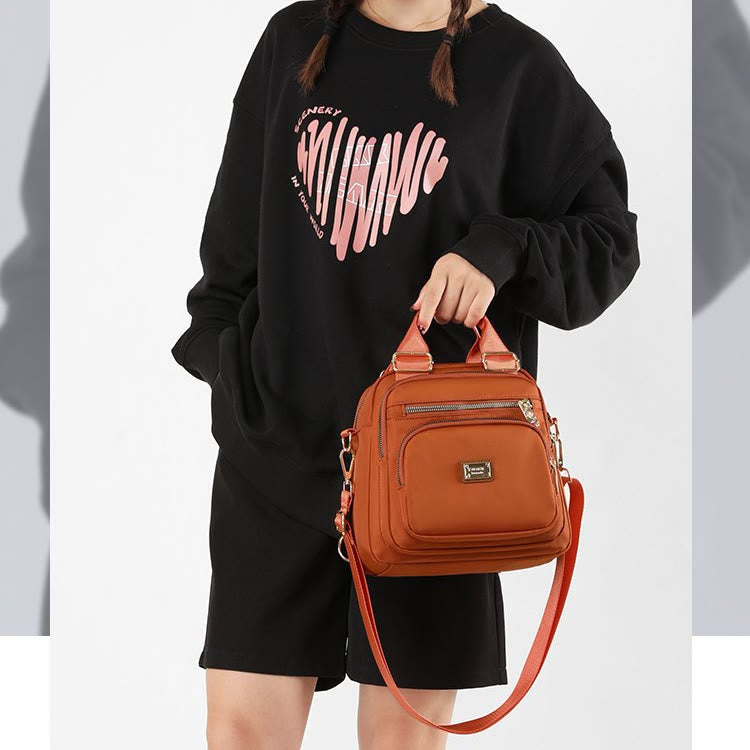 Multi-Pocket Waterproof Crossbody Bag Backpack