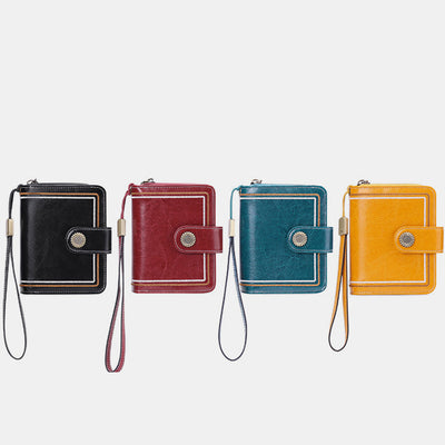 RFID Elegant Bifold Wallet Large Capacity Card Holder