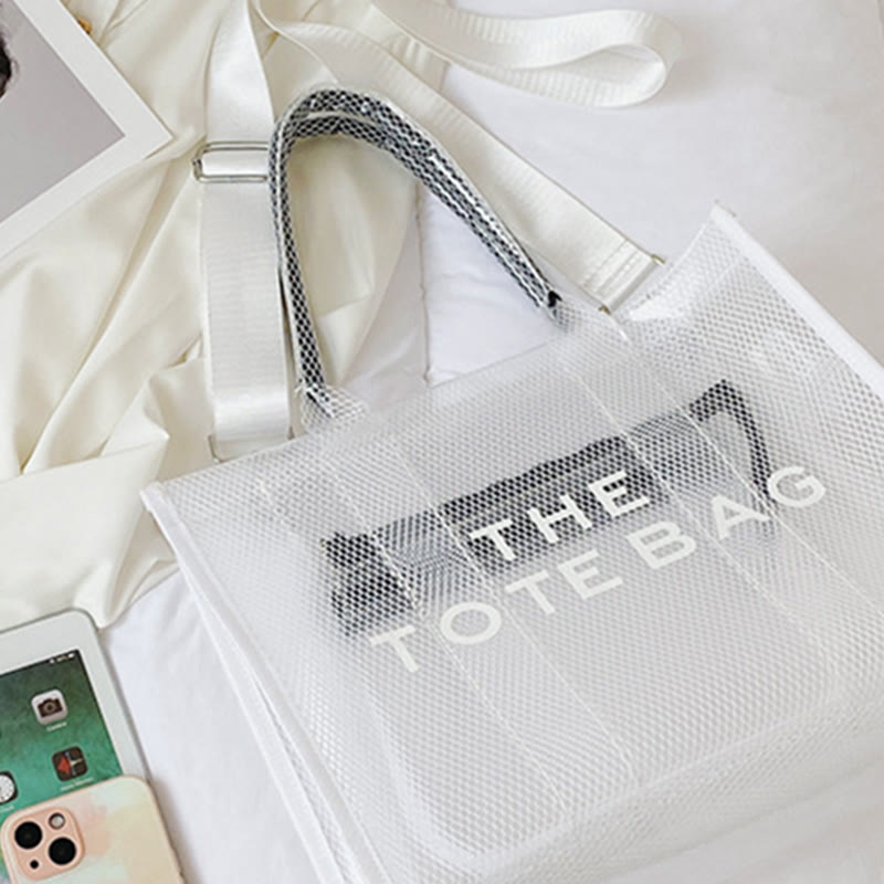 Tote Bag For Women Large Capacity Transparent PVC Crossbody Beach Bag