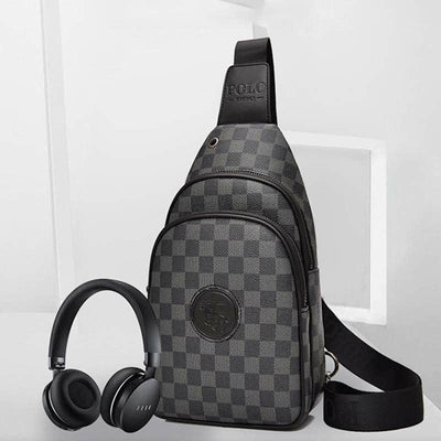 Men Outdoor Casual Travel Hiking Crossbody Chest Sling Bag One-Shoulder Strap
