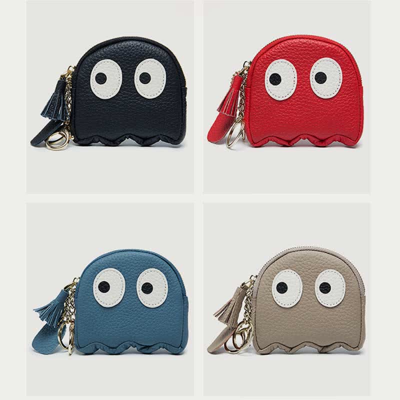 Cute Coin Purse for Women Girls Genuine Leather Change Pouch Wallet