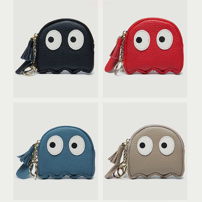 Cute Coin Purse for Women Girls Genuine Leather Change Pouch Wallet