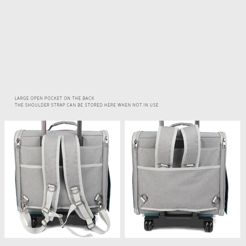 Portable Pet Carrier For Outdoor Large Breathable Oxford Cat Backpack