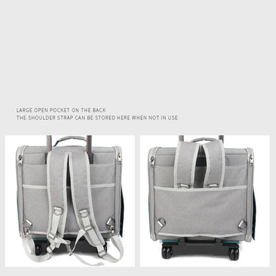 Portable Pet Carrier For Outdoor Large Breathable Oxford Cat Backpack