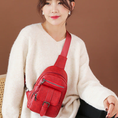 Small Crossbody Purse Waist Bag for Women Leathe Sling Bag