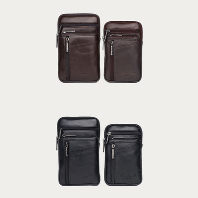 Messenger Bag For Men Mini Ultra Thin Leather Shoulder Bag