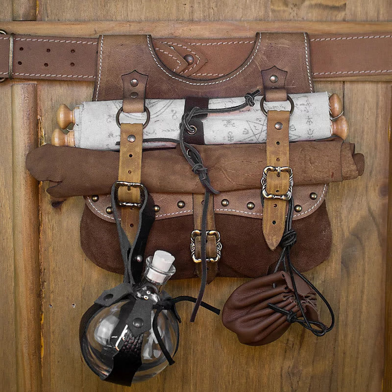 Vintage Waist Bag Medieval Cosplay Outdoor Belt Bag Tool Kit