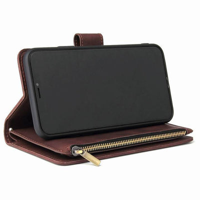 Functional Phone Case for iPhone Samsung Zipper Wallet Case Wristlet Clutch