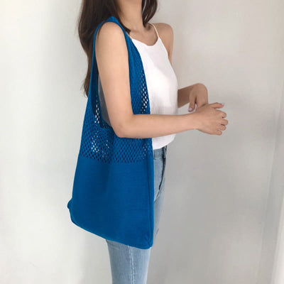 Tote Bag For Women Ethnic Style Wool Knitted Shoulder Bag