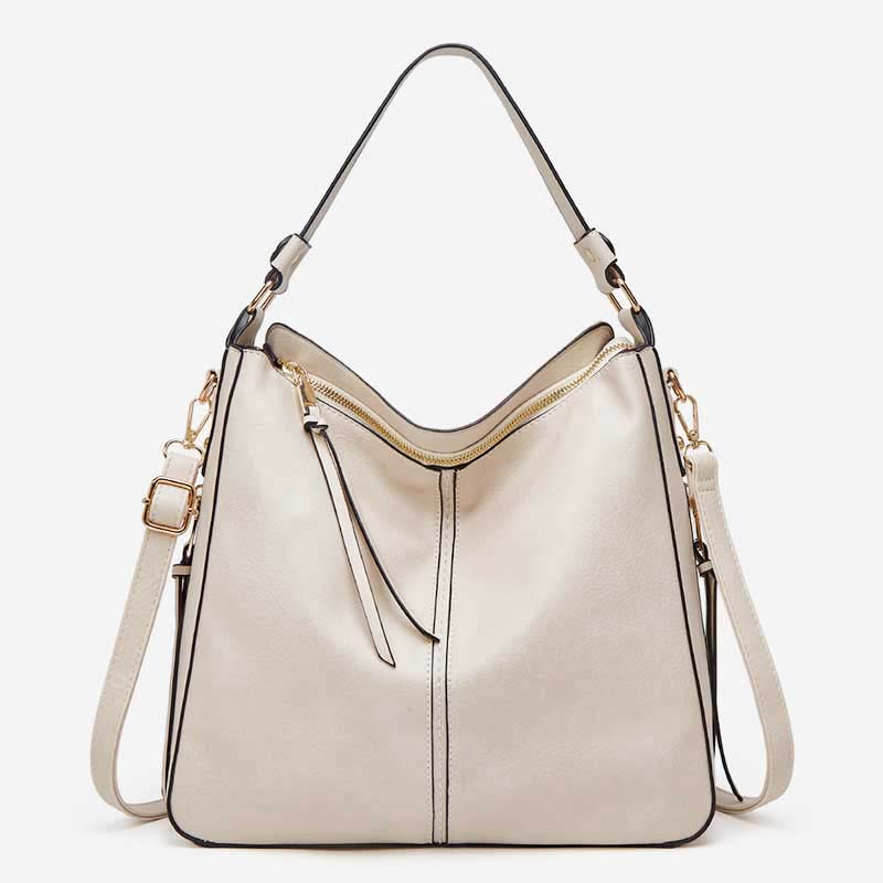 Solid Color Vintage Large Tote