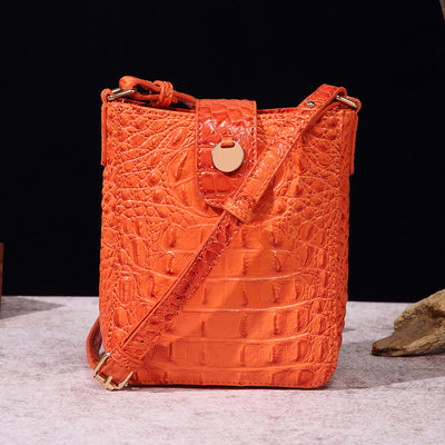 Crossbody Bag For Women Retro Crocodile Pattern Phone Bag