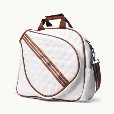 Padel Tennis Racket Bag Minimalist Leather Hand Held Sports Tote
