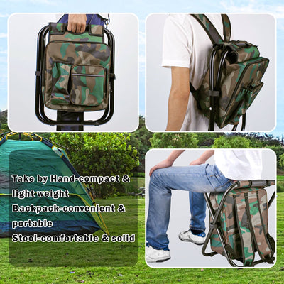 Cooler Bag For Outdoor Camping Multiple Function Foldable Beach Chair