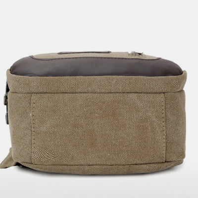 Canvas Sling Bag for Men Outdoor Travel Camping Chest Day Pack
