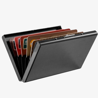 Slim Business Card Case for Men Women Pocket Metal Case Mini Wallet