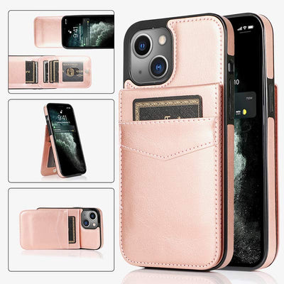 iPhone Wallet Case Quality Kickstand Phone Case with Multiple Card Slot