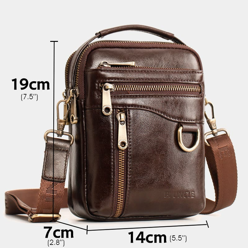 Multifunctional Leather Phone Bag Waist Bag Crossbody Bag