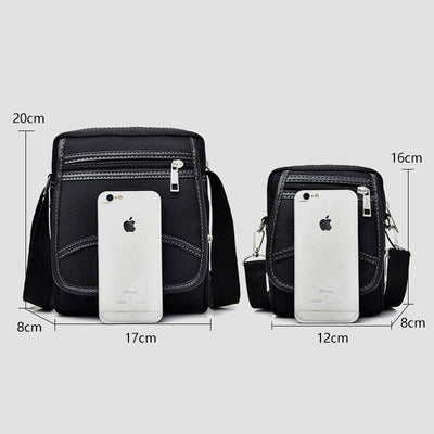Casual Multi-Pocket Waterproof Messenger Bag