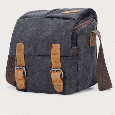 Unisex Waterproof Waxed Canvas DSLR/SLR Bag Case Compact Camera Bag