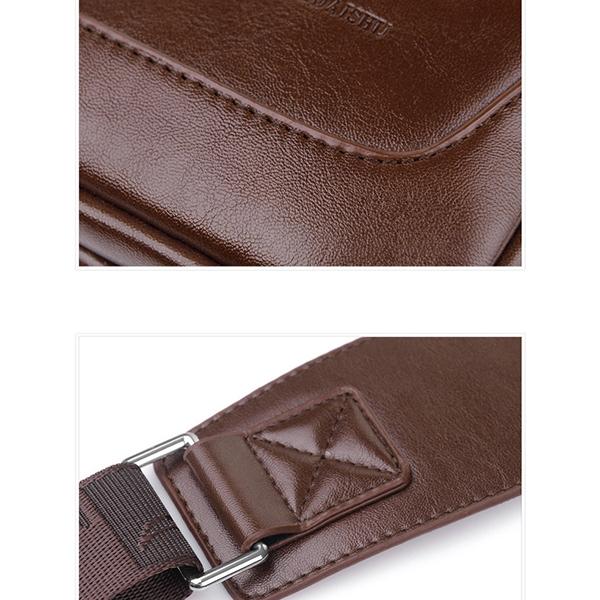 Men's Anti-theft Vintage Sling Bag with USB Charging Port