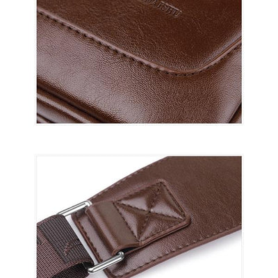 Men's Anti-theft Vintage Sling Bag with USB Charging Port