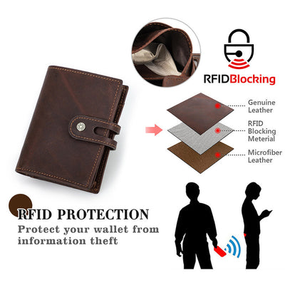 Roomy Leather Airtag Wallet