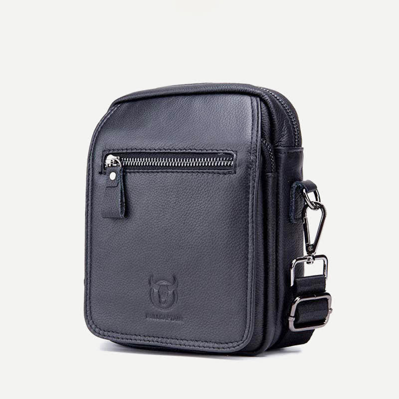 Genuine Leather Crossbody Bag for Men Messenger Bag Shoulder Bag