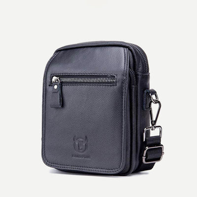 Genuine Leather Crossbody Bag for Men Messenger Bag Shoulder Bag