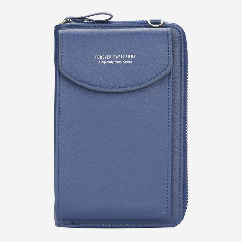 Large Capacity Elegant Long Crossbody Wallet With Phone Position