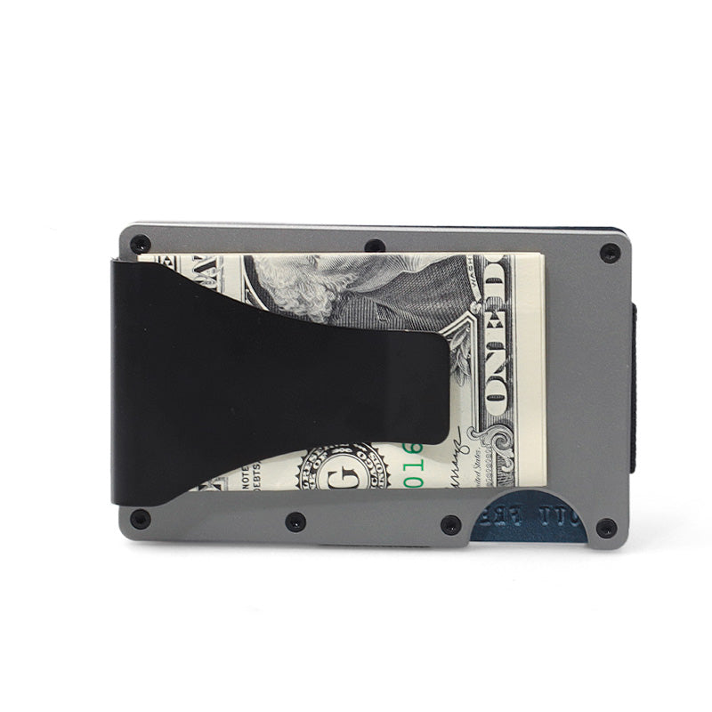 Minimalist Aluminum Metal Airtag Card Case