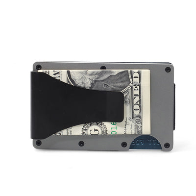 Minimalist Aluminum Metal Airtag Card Case