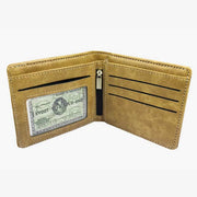 Bad Mother F**ker Wallet for Men Engraved Trifold PU Leather Wallet