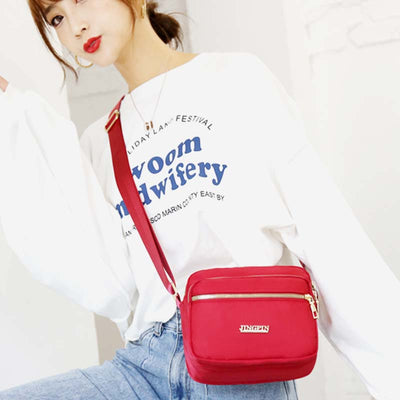 Super Large Capacity Multi-Compartment Waterproof Casual Crossbody Bag