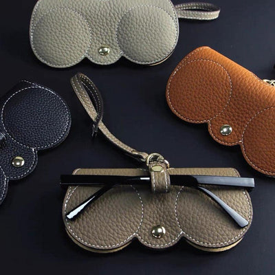 Storage Bag For Sunglasses Soft Leather Portable Simple Storage Case