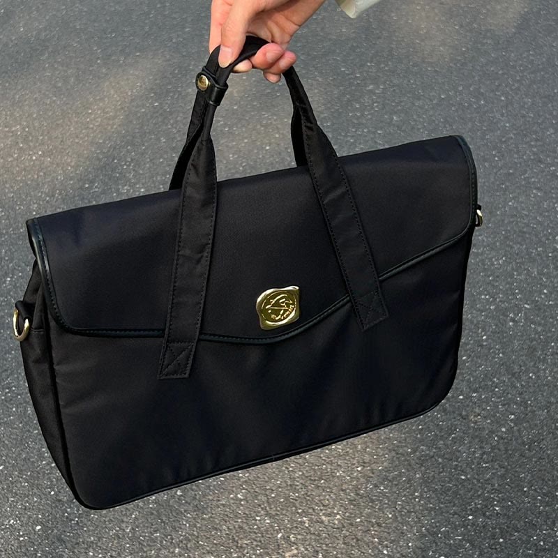 Crossbody Bag for Women Minimalist Plain Color Laptop Handbag