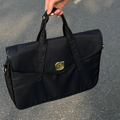 Crossbody Bag for Women Minimalist Plain Color Laptop Handbag